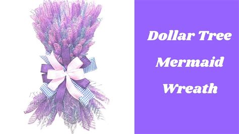 Diy Mermaid Wreath How To Make A Dollar Tree Mermaid Wreath Youtube