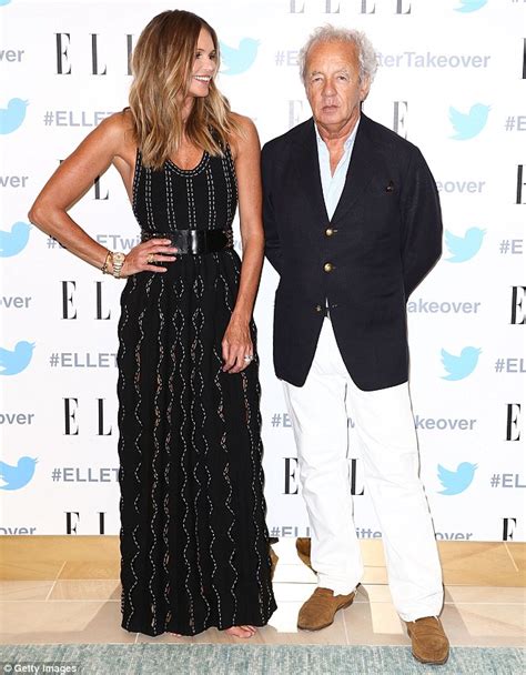 Elle Macpherson Poseswith Ex Husband Gilles Bensimon As They Attend