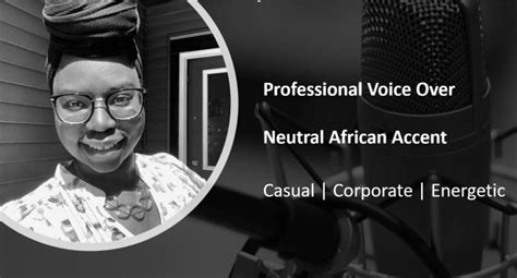 record a neutral african accent black female voice over by tendyd fiverr