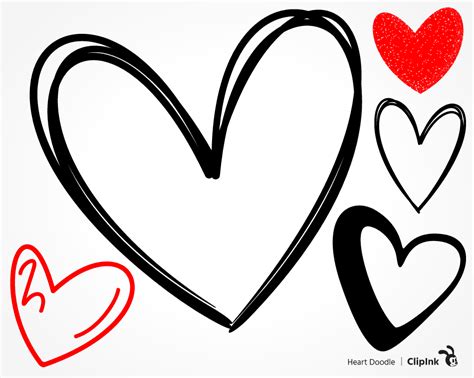 Heart Drawing Png Love Doodle Svg Svg Png Eps Dxf Pdf Clipink
