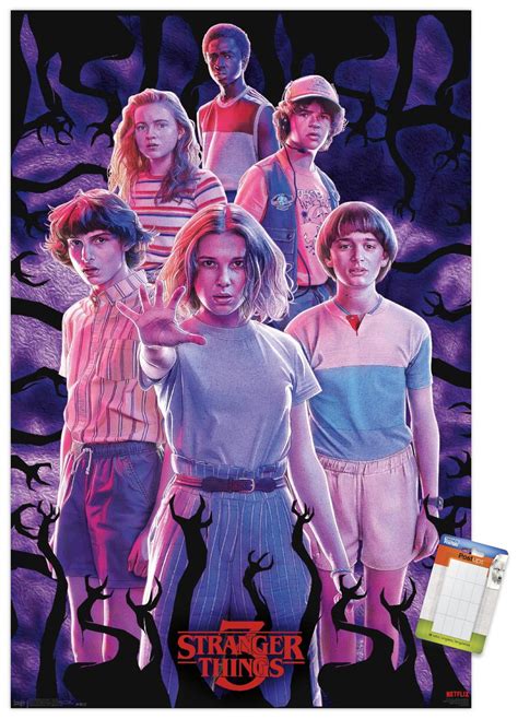 Netflix Stranger Things Season 3 Group Premium Poster And Poster