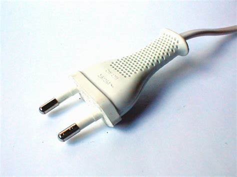 Plug Electrical | Free Stock Photo | Closeup of a white electrical plug ...
