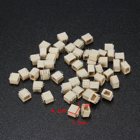 100pcs Mini Micro Jst 1a0mm Sh 2pin Connector Plug With Wires Cables