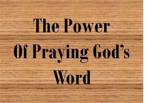 The Power Of Praying Gods Word Emoltem Fashion