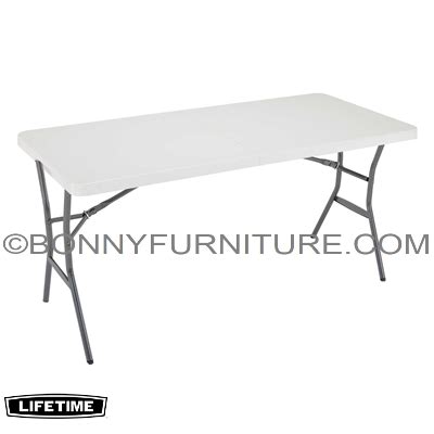 Are you in need for folding tables that are durable and high quality with affordable price? LIFETIME 5-FOOT (60 INCHES) FOLD-IN-HALF TABLE - WHITE - Bonny Furniture