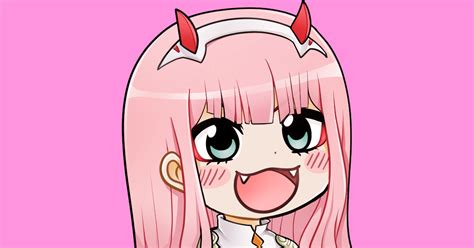 High Quality Chibi Zero Two Stickers Now Available Totallynotfaa