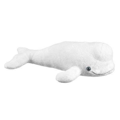 Beluga Whale Toy 10 Inch Plush Stuffed Animal Ocean White Marine Mammal