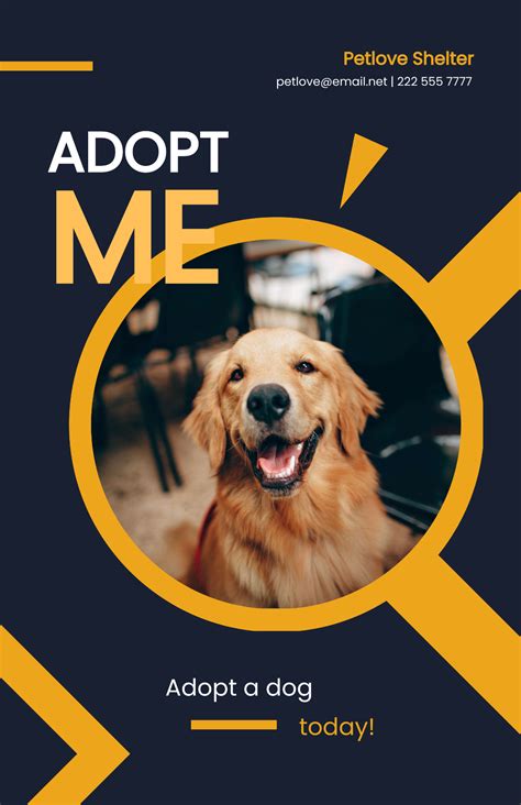 FREE Dog Adoption Poster Templates & Examples - Edit Online & Download