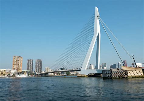 View On The Erasmus Bridge Rotterdam Netherlands Photograph By Tosca