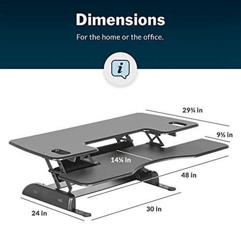 Vari Varidesk Pro Plus 48 Two Tier Standing Desk Converter For Dual