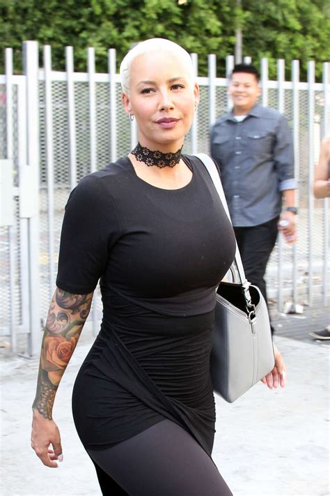 Amber Rose In Black Outfit Out In Los Angeles Gotceleb