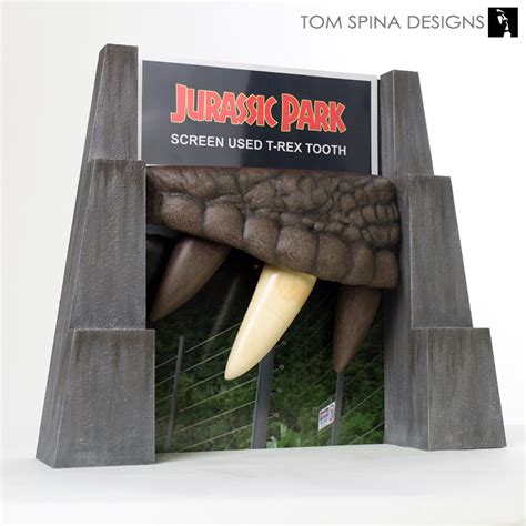 Jurassic Park T Rex Tooth Display Tom Spina Designs Tom Spina Designs