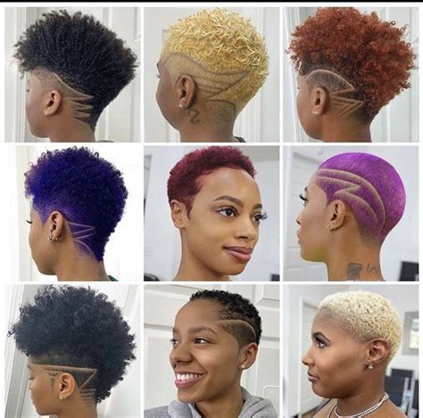 A Selection Of Stunning Tapered Haircuts For Black Women On Different Natural Hair Textures