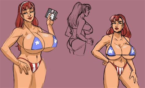 rule 34 1girls american flag bikini ass bare shoulders bikini candy suxxx cleavage collarbone