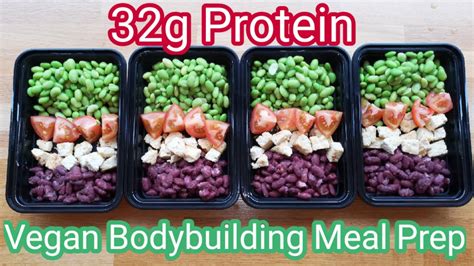 High Protein Vegan Bodybuilding Meal Prep Muscle Growth