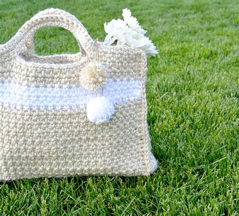 Summer Stripe Crochet Bag | AllFreeCrochet.com