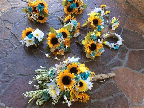 Quality china products · china's b2b impact award Sunflower Wedding Bridal Bouquet Bridesmaid Bridal Party ...