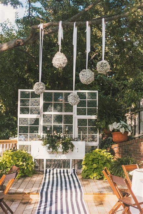 Whimsical Backyard Garden Wedding Ruffled Backyard Garden Design