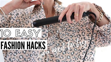 10 Fashion Hacks Every Girl Must Know Clothing Hacks Youtube