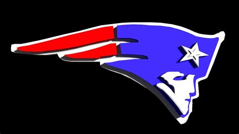 New England Patriots Nfl Team Logo 3d Cgtrader