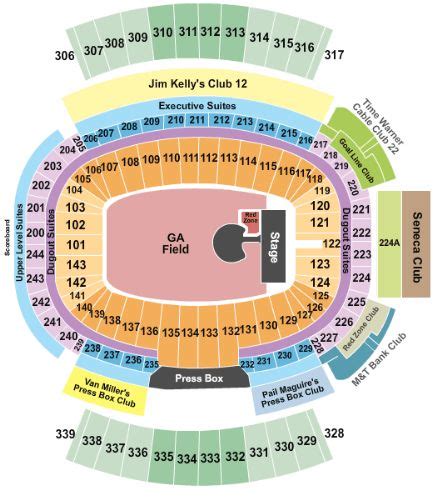 Ralph Wilson Stadium Tickets And Ralph Wilson Stadium Seating Chart