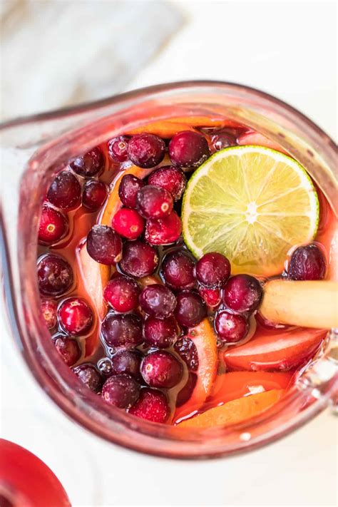 Cranberry Blood Orange Non Alcoholic Sangria Mock Sangria