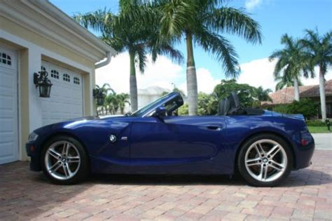 Find Used 2006 Bmw Z4 M Roadster Low Miles 6 Speed Interlagos Blue In