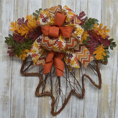 Autumn Grapevine Wreath Fall Wreaththanksgiving Decor Etsy Easy
