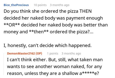 Karen Answers The Door Naked Believing That Shell Receive Her Pizza