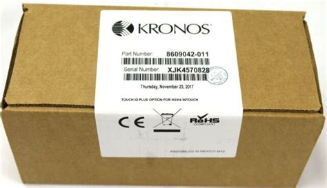 Kronos 8609042 021 Intouch Touch Id Plus Biometric Reader H3 H4 9100