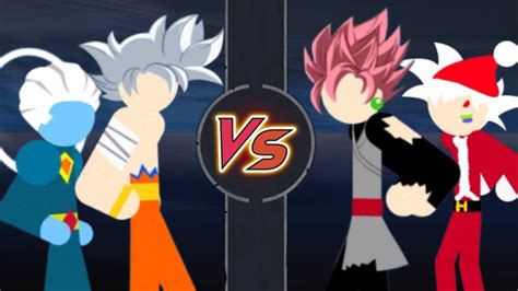 Stickman Warriors Goku Mui And Grand Priest Vs Black Goku And Goku Fun