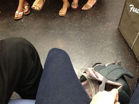 Woman Sick Of Men Spreading Legs In Subway Gets Revenge 6 Pics