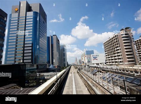 Yurikamome Line Monorail Train Odaiba Tokyo Japan Stock Photo Alamy