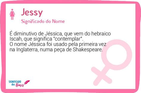Significado Do Nome Jessy Significado Dos Nomes