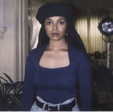 Janet Jackson In A Behind The Scenes Shot From John Singletons Poetic