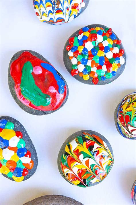 Easy Art For Kids Puffy Painted Rocks Babble Dabble Do