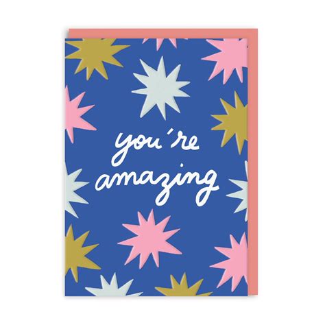 you re amazing greeting card ohh deer