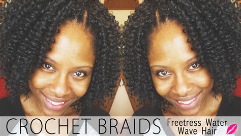 Usually, women with thick long hair want to style their hair in this way, so that they can make themselves. Crochet Braids with Freetress Water Wave Hair - Glamazini