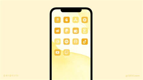 17 Yellow App Icon Packs For Ios 17 Iphone And Ipad Gridfiti