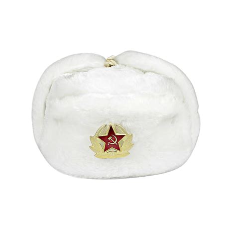 buy heka naturals ushanka russian military hat with ear flaps and removable soviet badge