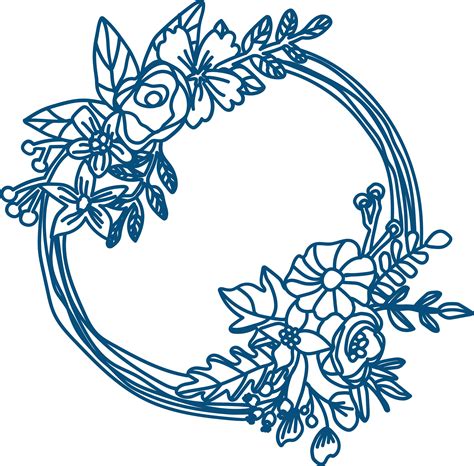 Svg Floral Wreath Free 215 Crafter Files