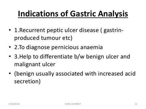 Gastric Contents Examination