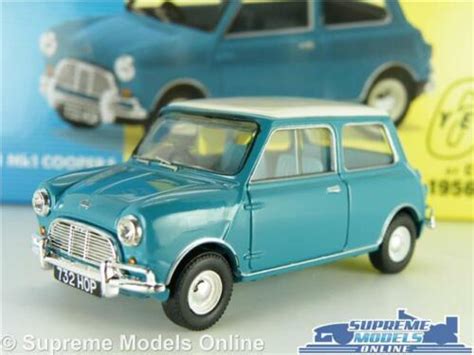 Austin Mini Cooper S Model Car Blue 143 Scale Vanguards Va02538 Morris