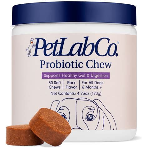 Petlab Co Probiotic Chews Delicious Soft Chew Probiotics For Dogs 30