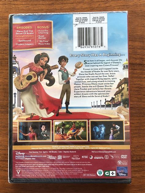 Elena And The Secret Of Avalor Dvd 2016 Disney New 786936850765 Ebay