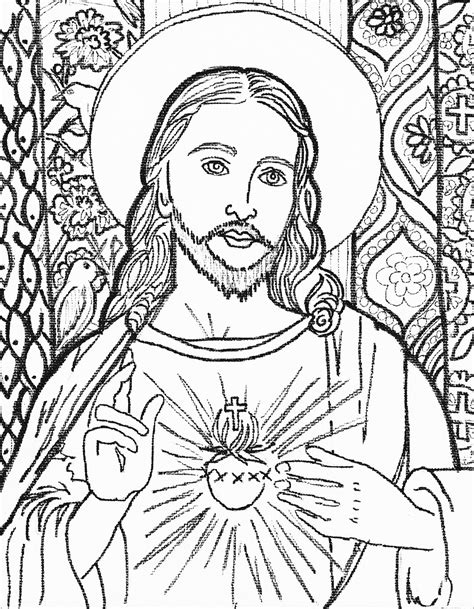 Enjoy this printable coloring book of 20 sacred heart coloring sheets for kids and adults. Camilla Spadafino Art