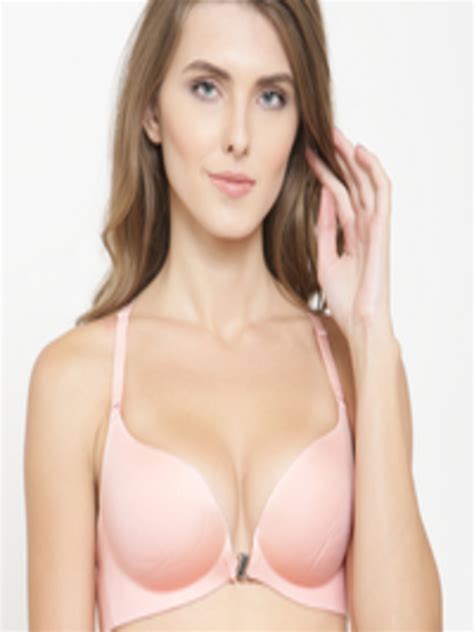 buy prettycat pink solid underwired lightly padded push up bra pc br 5124 bra for women