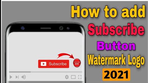 How To Set Branding Watermark Subscribe Buttonyoutube