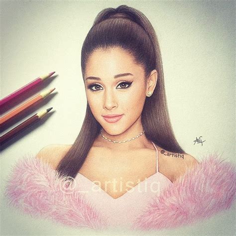 Cas On Instagram “ariana Drawn With Colored Pencils Please Tag
