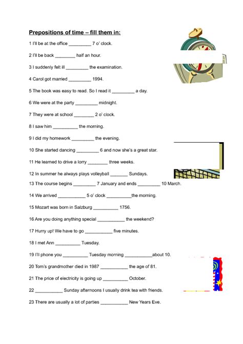 In On At Prepositions Of Time Worksheet The Filipino Homeschooler Vrogue